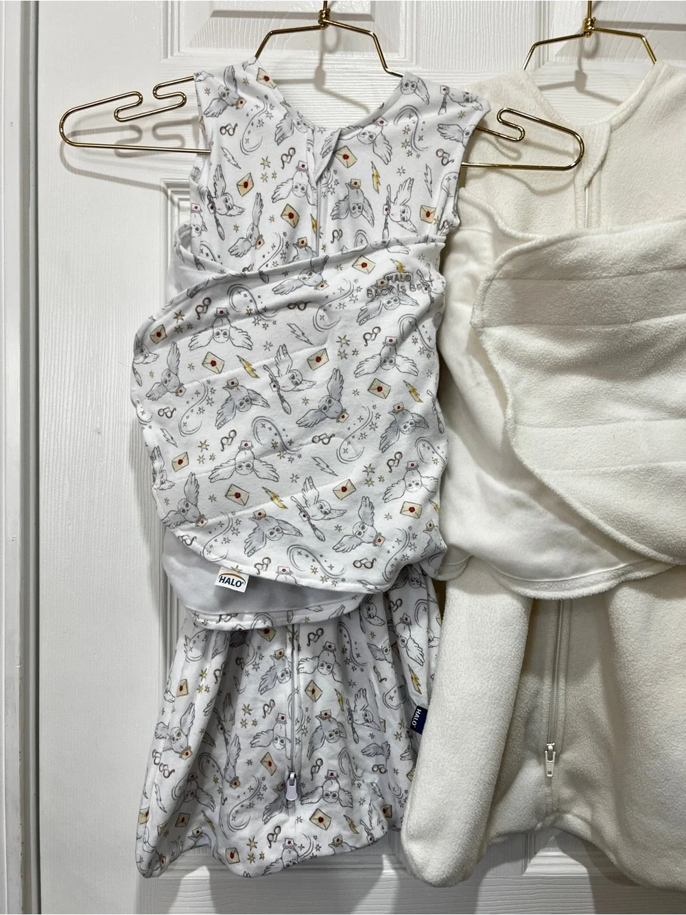 Lot of 2 Halo Sleep Sack Swaddle Size 3-6 Months Baby Fleece & Cotton
